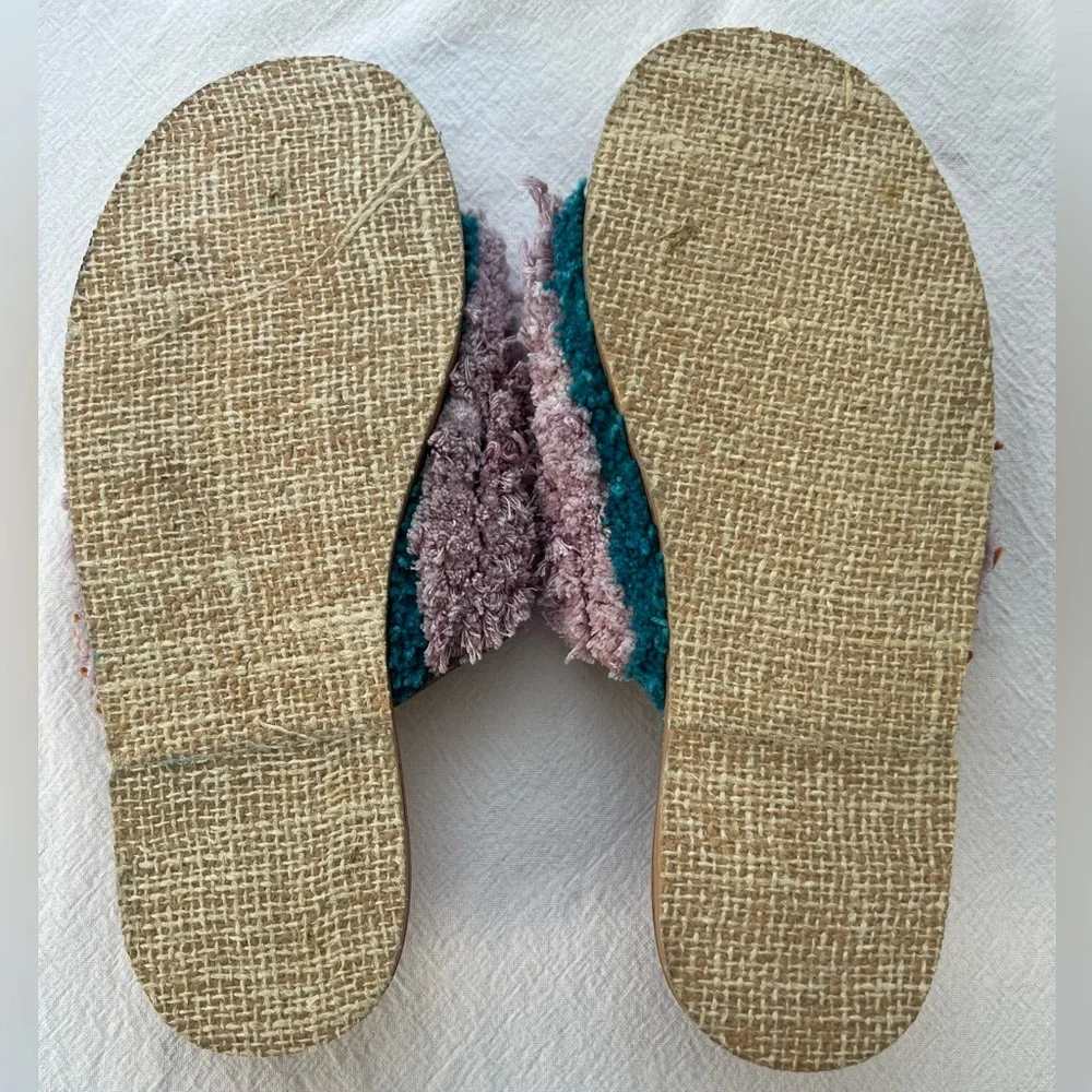 Free People Yuma Woven Mule in Wisteria Combo size 39.5 New